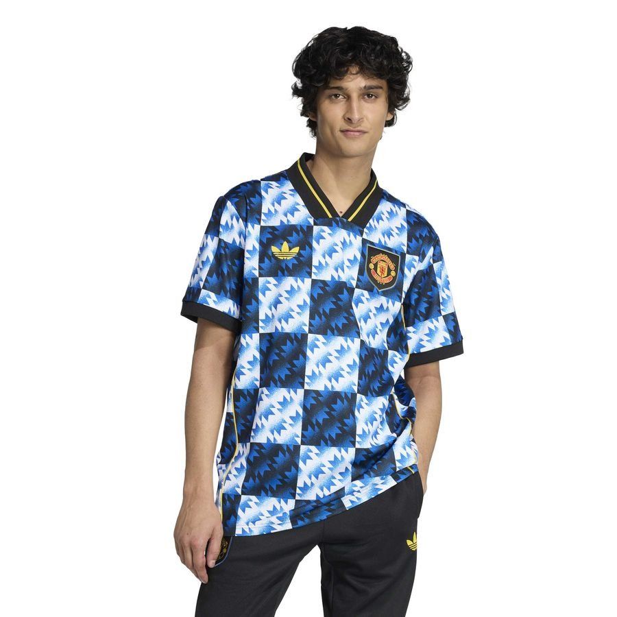 Manchester United T-Shirt Lifestyler - Blue/White/Black - Men's-SoccerKits Hub | Buy Soccer Jerseys Online